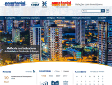 Tablet Screenshot of equatorialenergia.com.br